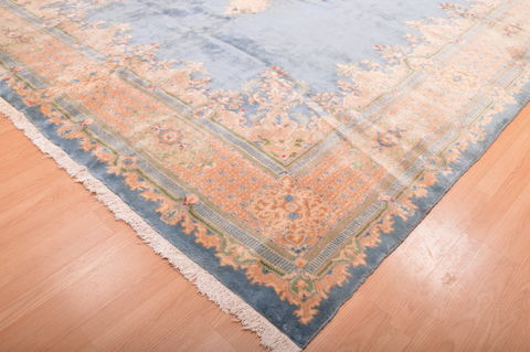 Kashan Blue Hand Knotted 96 X 148 Area Rug 100-76252 Image 21