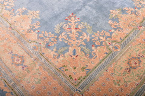 Kashan Blue Hand Knotted 96 X 148 Area Rug 100-76252 Image 22