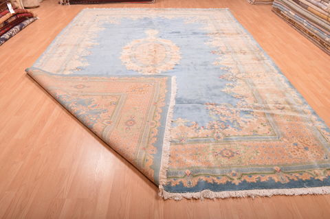 Kashan Blue Hand Knotted 96 X 148 Area Rug 100-76252 Image 6