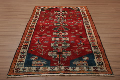 Shiraz Multicolor Hand Knotted 46 X 80  Area Rug 155-76254 Image 1