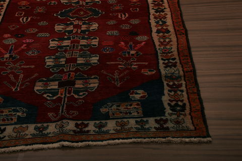 Shiraz Multicolor Hand Knotted 46 X 80  Area Rug 155-76254 Image 2