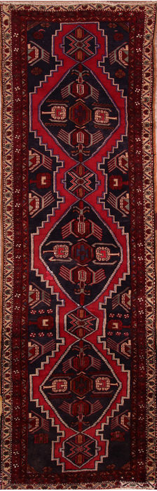 Meshkin Multicolor Runner Hand Knotted 36 X 120 Area Rug 155-76268 Image 0