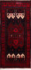 Kurdi Multicolor Runner Hand Knotted 42 X 92 Area Rug 155-76276 Thumb 0