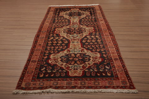 Meshkin Multicolor Runner Hand Knotted 46 X 96 Area Rug 155-76282 Image 1