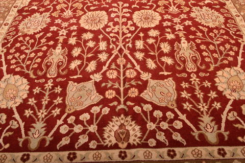 Jaipur Red Hand Knotted 103 X 149 Area Rug 100-76283 Image 10