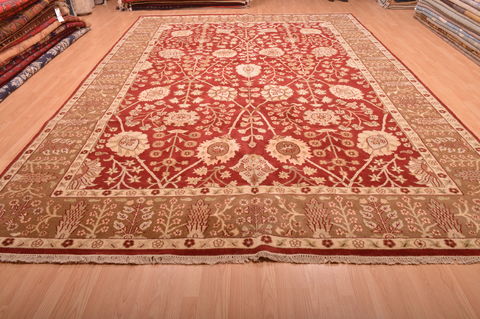 Jaipur Red Hand Knotted 103 X 149 Area Rug 100-76283 Image 1