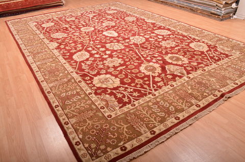 Jaipur Red Hand Knotted 103 X 149 Area Rug 100-76283 Image 3
