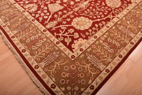 Jaipur Red Hand Knotted 103 X 149 Area Rug 100-76283 Image 7