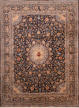 Persian Kashmar Beige Rectangle 10x13 ft Wool Carpet 76322 