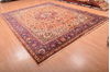 Tabriz Orange Hand Knotted 100 X 129 Area Rug 100-76286 Thumb 12