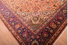 Tabriz Orange Hand Knotted 100 X 129 Area Rug 100-76286 Thumb 16