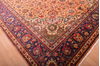 Tabriz Orange Hand Knotted 100 X 129  Area Rug 100-76286 Thumb 16