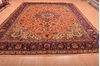 Tabriz Orange Hand Knotted 100 X 129  Area Rug 100-76286 Thumb 1