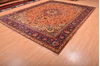 Tabriz Orange Hand Knotted 100 X 129 Area Rug 100-76286 Thumb 2