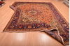 Tabriz Orange Hand Knotted 100 X 129 Area Rug 100-76286 Thumb 7