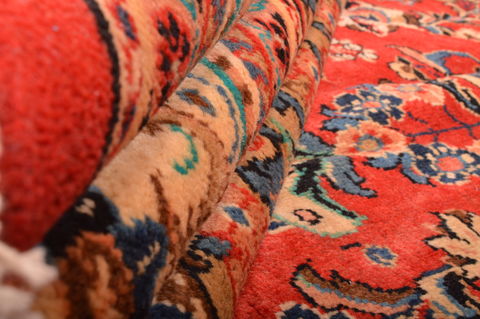 Mahal Red Hand Knotted 106 X 141 Area Rug 100-76288 Image 11