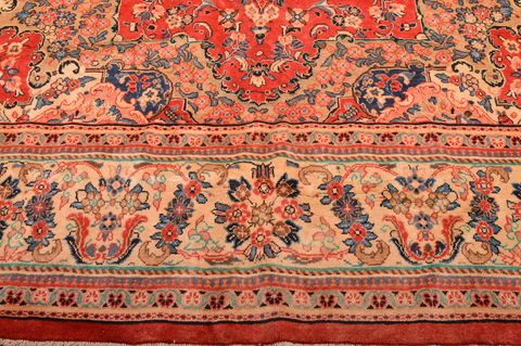 Mahal Red Hand Knotted 106 X 141 Area Rug 100-76288 Image 19
