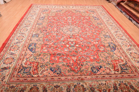 Mahal Red Hand Knotted 106 X 141 Area Rug 100-76288 Image 4