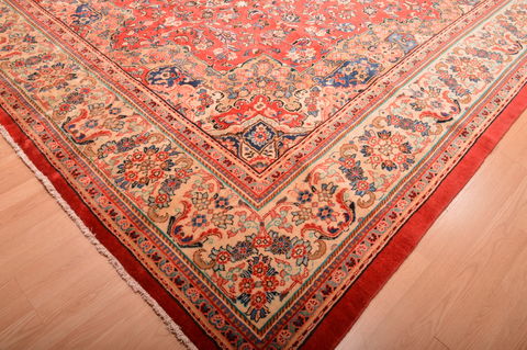 Mahal Red Hand Knotted 106 X 141 Area Rug 100-76288 Image 7