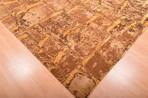 Modern Beige Hand Knotted 60 X 810 Area Rug 100-76297 Image 10