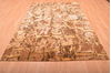 Modern Beige Hand Knotted 60 X 810  Area Rug 100-76297 Thumb 4