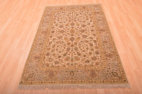 Jaipur Beige Hand Knotted 40 X 511 Area Rug 100-76298 Image 4
