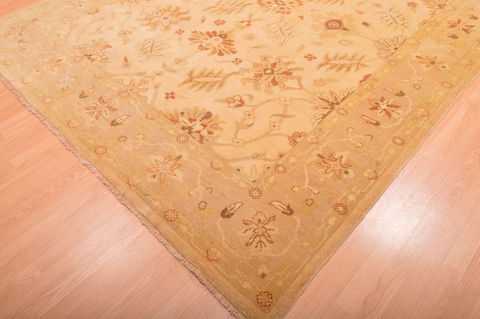 Ziegler Beige Hand Knotted 81 X 100 Area Rug 100-76312 Image 10