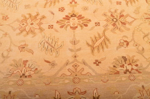 Ziegler Beige Hand Knotted 81 X 100 Area Rug 100-76312 Image 11