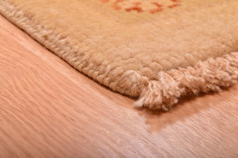 Ziegler Beige Hand Knotted 81 X 100 Area Rug 100-76312 Image 14