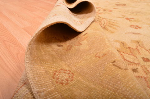 Ziegler Beige Hand Knotted 81 X 100 Area Rug 100-76312 Image 16