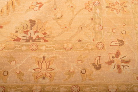 Ziegler Beige Hand Knotted 81 X 100 Area Rug 100-76312 Image 18