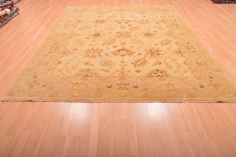 Ziegler Beige Hand Knotted 81 X 100 Area Rug 100-76312 Image 1
