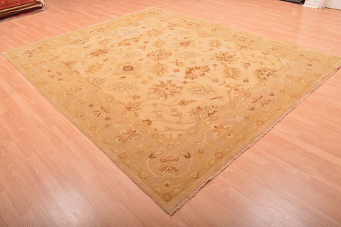 Ziegler Beige Hand Knotted 81 X 100 Area Rug 100-76312 Image 3