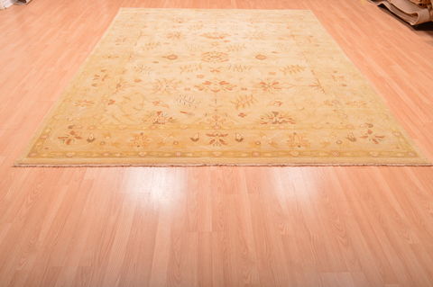 Ziegler Beige Hand Knotted 81 X 100 Area Rug 100-76312 Image 4