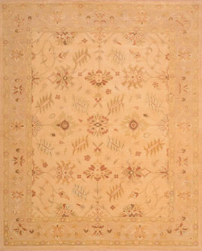 Modern Beige Hand Knotted 8'1" X 10'0"  Area Rug 100-76312
