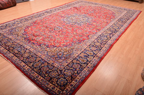 Najaf-abad Red Hand Knotted 96 X 156 Area Rug 100-76315 Image 2