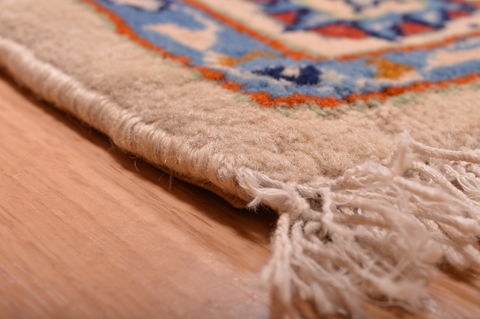 Kashan Green Hand Knotted 106 X 147 Area Rug 100-76317 Image 15