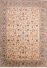 Kashan Green Hand Knotted 106 X 147 Area Rug 100-76317 Thumb 0