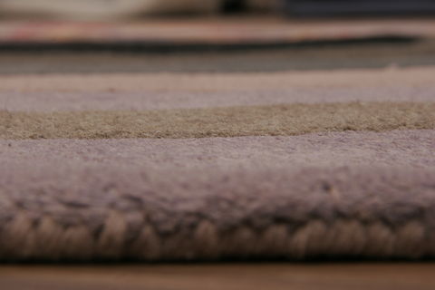 Indo-Nepal Beige Round Hand Tufted 50 X 50  Area Rug 155-76320 Image 2