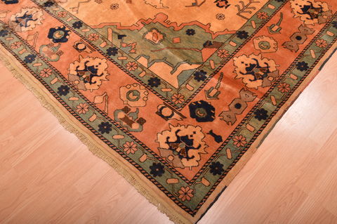 Pishavar Beige Hand Knotted 104 X 1211 Area Rug 100-76323 Image 8