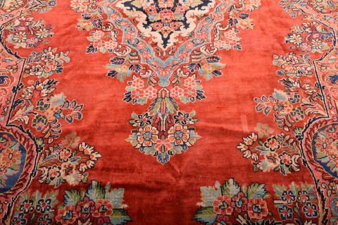 Moshk Abad Red Hand Knotted 106 X 166 Area Rug 100-76325 Image 11