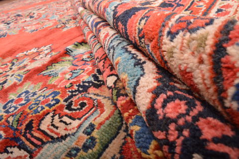 Moshk Abad Red Hand Knotted 106 X 166 Area Rug 100-76325 Image 13