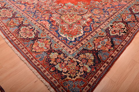 Moshk Abad Red Hand Knotted 106 X 166 Area Rug 100-76325 Image 18