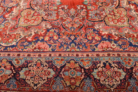 Moshk Abad Red Hand Knotted 106 X 166 Area Rug 100-76325 Image 19
