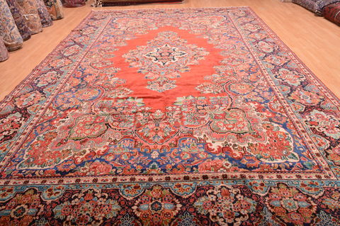 Moshk Abad Red Hand Knotted 106 X 166 Area Rug 100-76325 Image 1