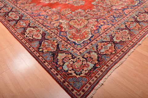 Moshk Abad Red Hand Knotted 106 X 166 Area Rug 100-76325 Image 20