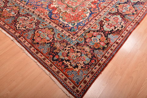 Moshk Abad Red Hand Knotted 106 X 166 Area Rug 100-76325 Image 7