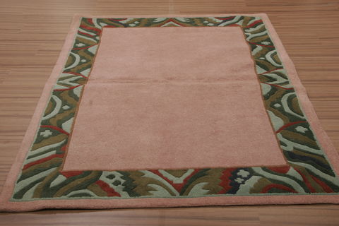 Indo-Nepal Beige Hand Tufted 50 X 70  Area Rug 155-76326 Image 2