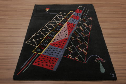 Indo-Nepal Multicolor Hand Tufted 40 X 60  Area Rug 155-76327 Image 1
