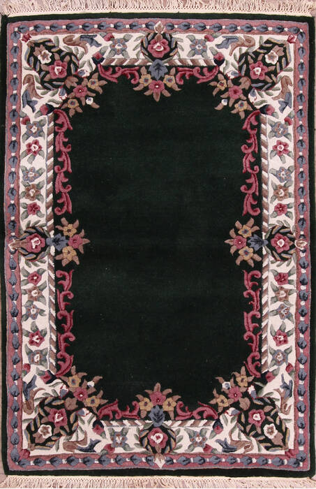 Indo-Nepal Multicolor Hand Tufted 40 X 60  Area Rug 155-76330 Image 0